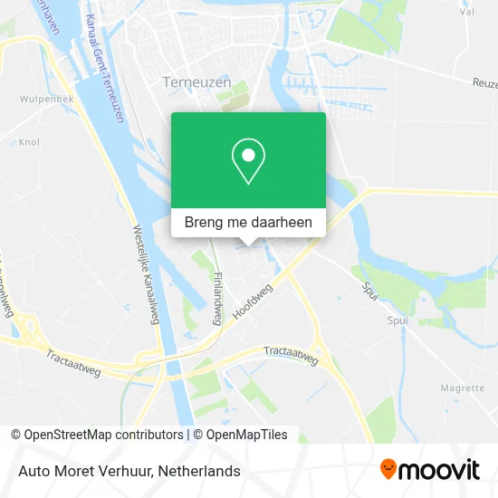 Auto Moret Verhuur kaart