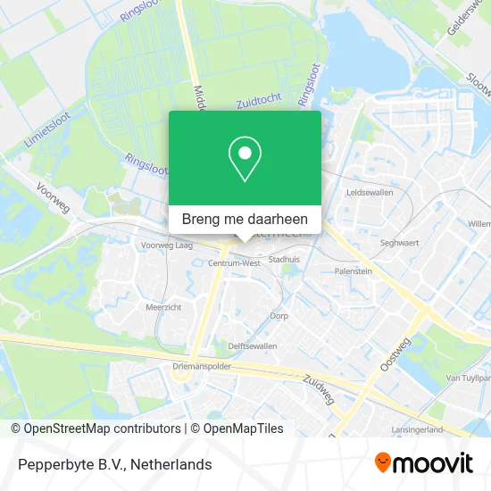 Pepperbyte B.V. kaart