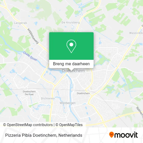 Pizzeria Pibia Doetinchem kaart