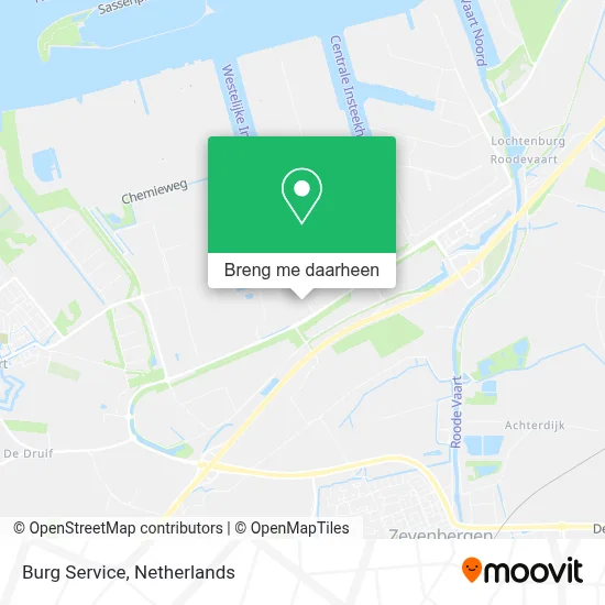 Burg Service kaart