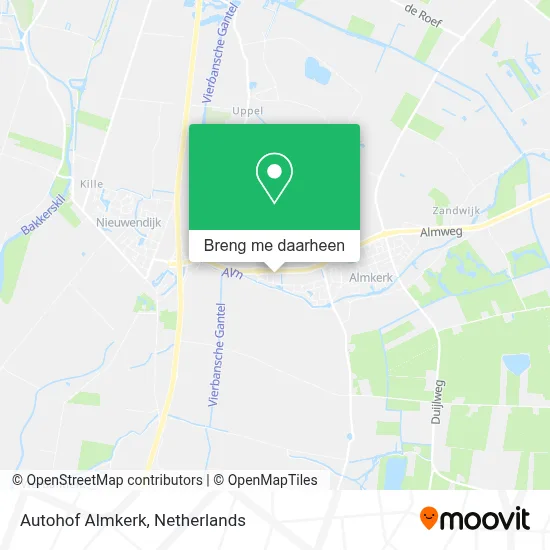 Autohof Almkerk kaart