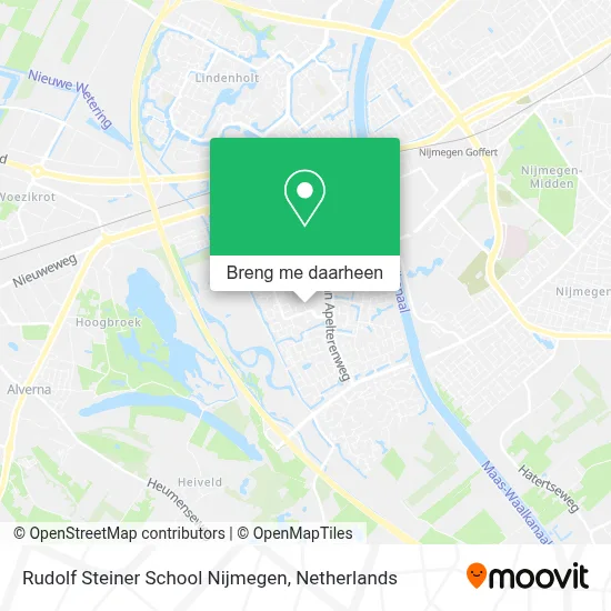 Rudolf Steiner School Nijmegen kaart