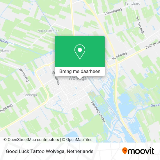 Good Luck Tattoo Wolvega kaart
