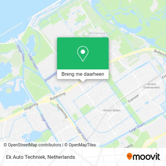 Ek Auto Techniek kaart