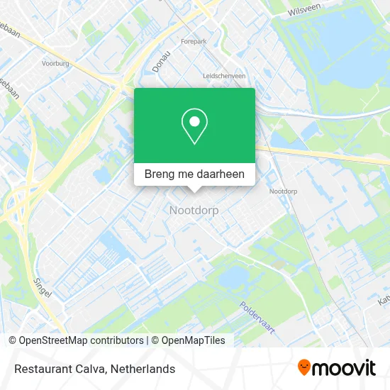 Restaurant Calva kaart