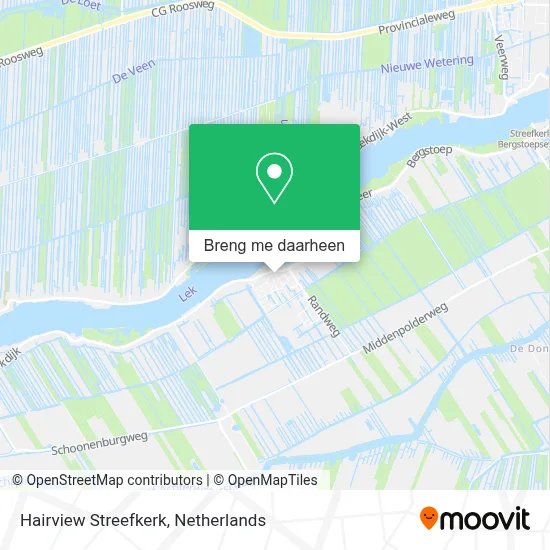 Hairview Streefkerk kaart