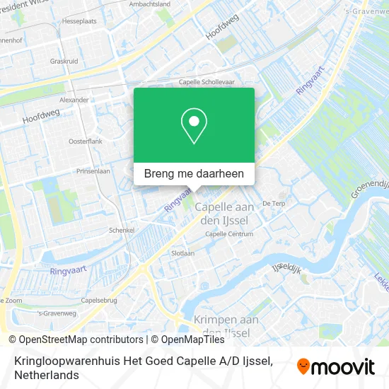 Kringloopwarenhuis Het Goed Capelle A / D Ijssel kaart