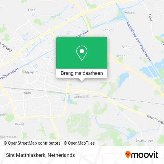 Sint Matthiaskerk kaart