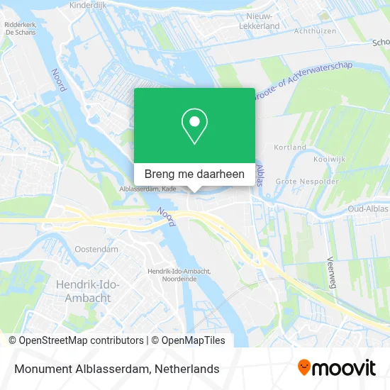 Monument Alblasserdam kaart