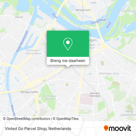 Vinted Go Parcel Shop kaart