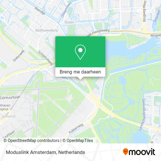 Moduslink Amsterdam kaart