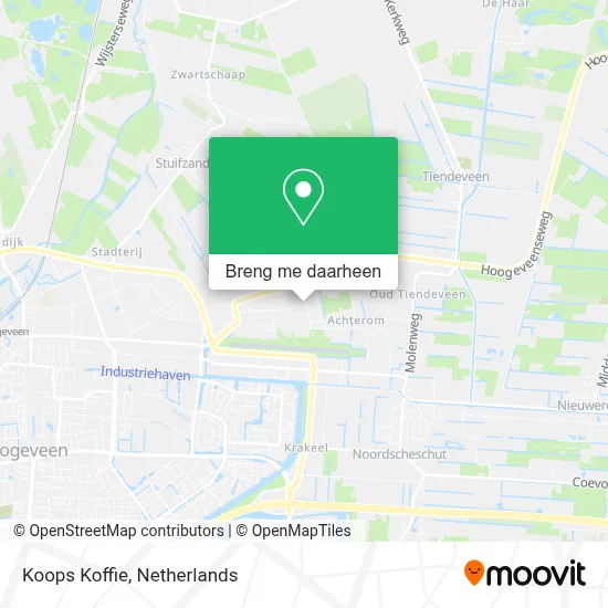 Koops Koffie kaart