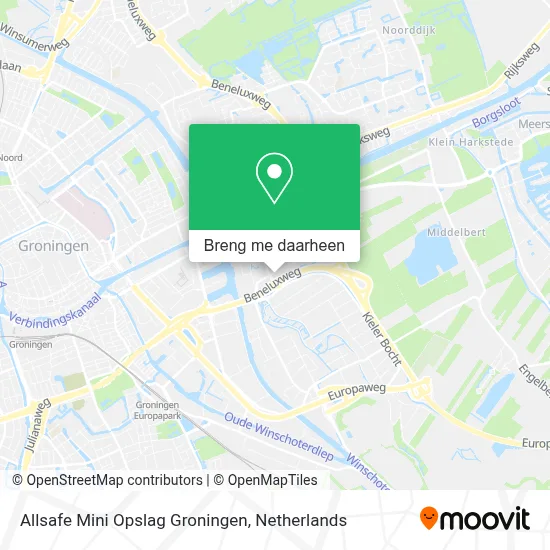 Allsafe Mini Opslag Groningen kaart