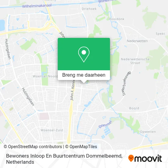 Bewoners Inloop En Buurtcentrum Dommelbeemd kaart