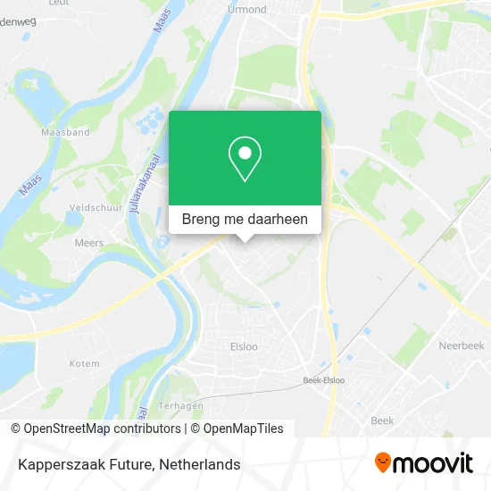 Kapperszaak Future kaart