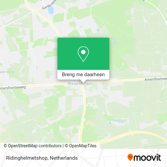 Ridinghelmetshop kaart