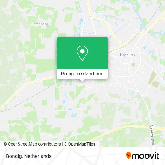 Bondig kaart
