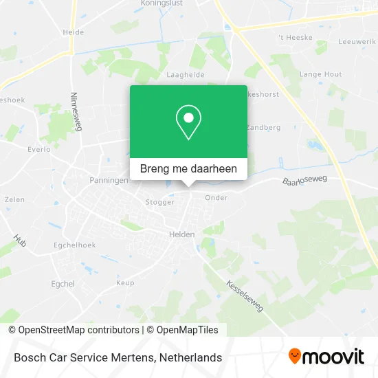 Bosch Car Service Mertens kaart