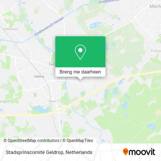 Stadsprinscomité Geldrop kaart