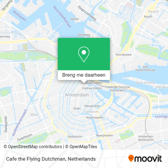 Cafe the Flying Dutchman kaart