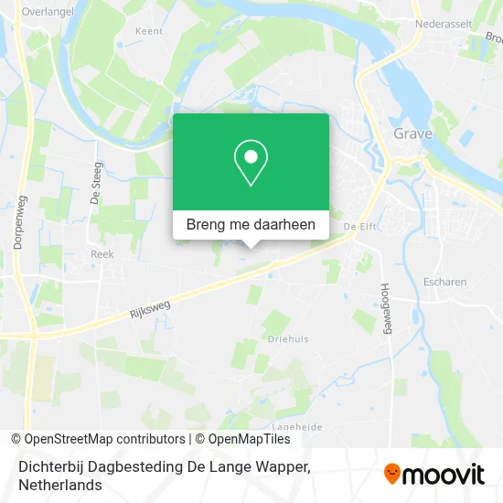 Dichterbij Dagbesteding De Lange Wapper kaart