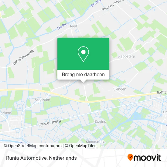 Runia Automotive kaart