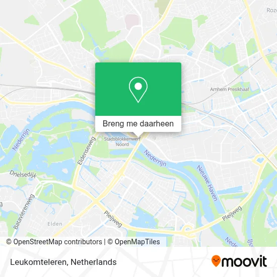 Leukomteleren kaart