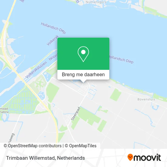Trimbaan Willemstad kaart