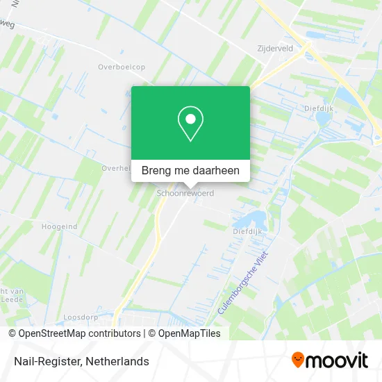 Nail-Register kaart