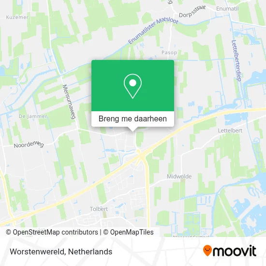 Worstenwereld kaart