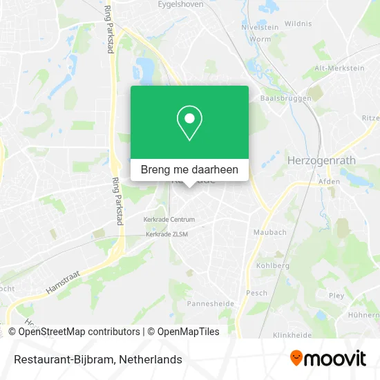 Restaurant-Bijbram kaart