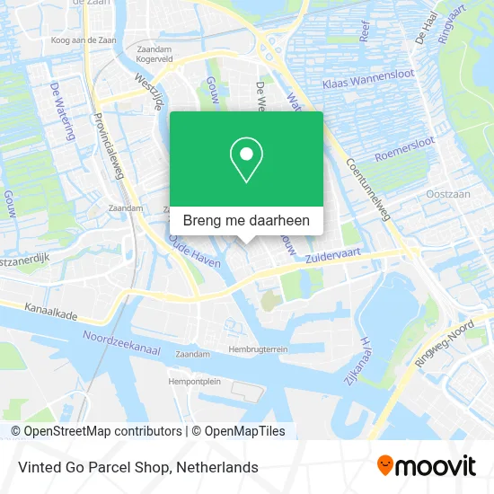 Vinted Go Parcel Shop kaart