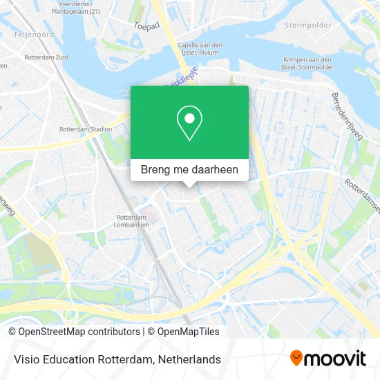 Visio Education Rotterdam kaart