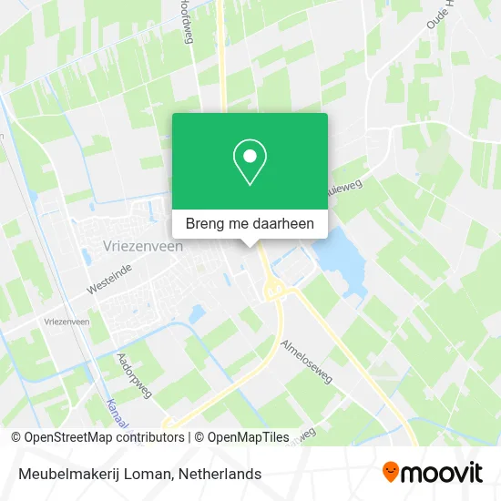 Meubelmakerij Loman kaart