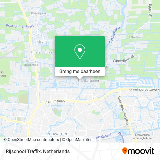 Rijschool Traffix kaart