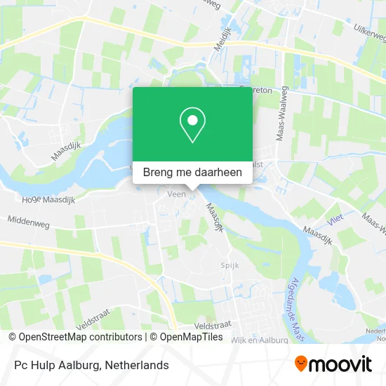 Pc Hulp Aalburg kaart