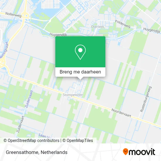 Greensathome kaart