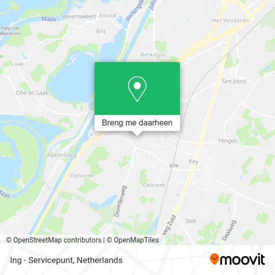 Ing - Servicepunt kaart