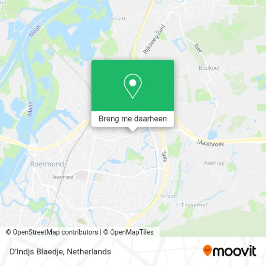 D'Indjs Blaedje kaart