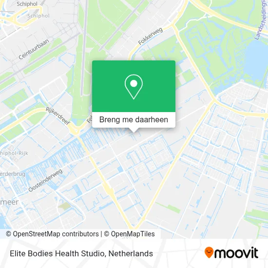 Elite Bodies Health Studio kaart