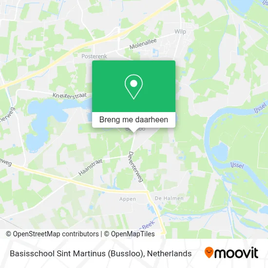 Basisschool Sint Martinus (Bussloo) kaart