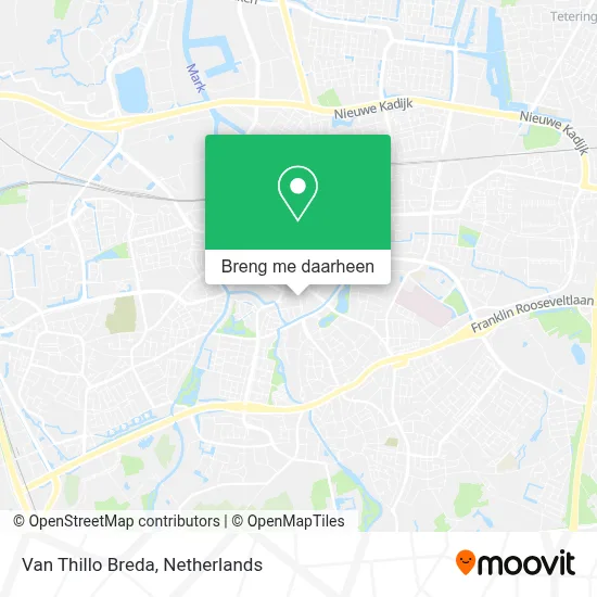 Van Thillo Breda kaart