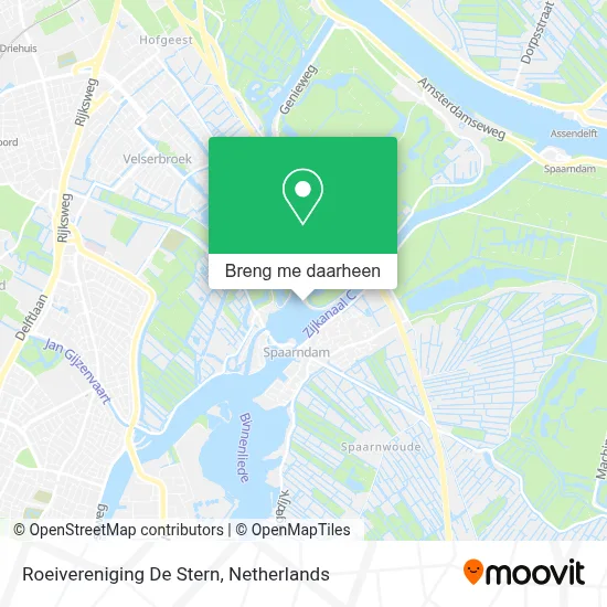 Roeivereniging De Stern kaart