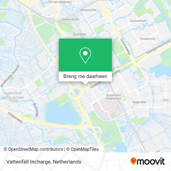 Vattenfall Incharge kaart