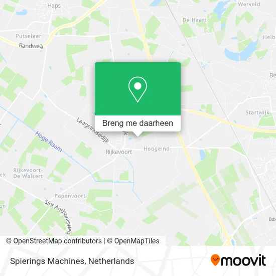 Spierings Machines kaart