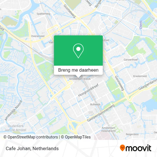 Cafe Johan kaart