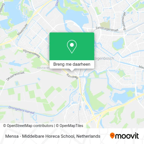 Mensa - Middelbare Horeca School kaart