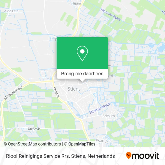 Riool Reinigings Service Rrs, Stiens kaart
