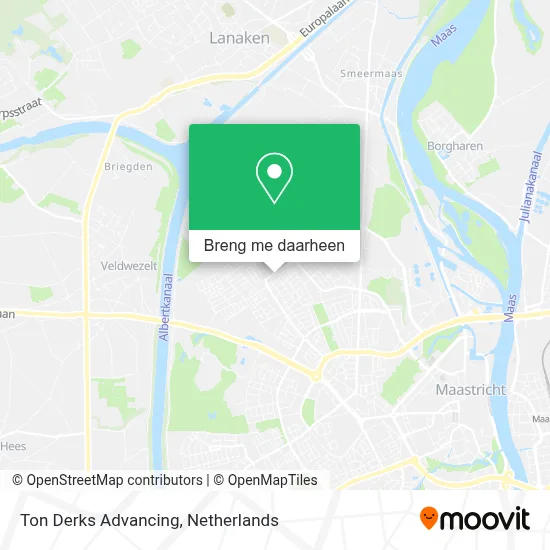 Ton Derks Advancing kaart