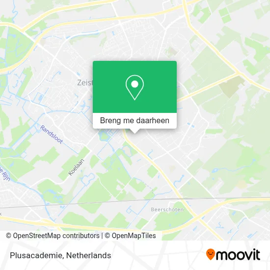 Plusacademie kaart